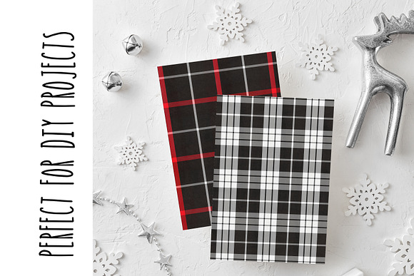 Buffalo Plaid Red black & white in Patterns - product preview 5
