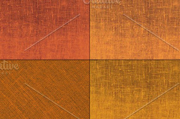 Orange Linen Canvas Texture in Textures - product preview 1