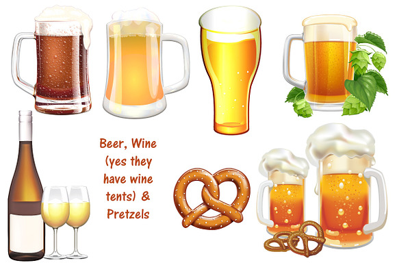 Oktoberfest Clip Art in Illustrations - product preview 2