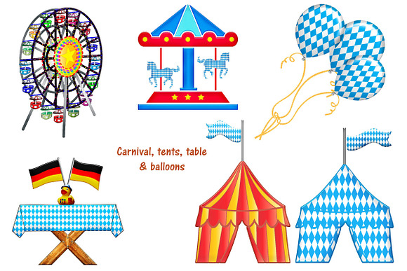 Oktoberfest Clip Art in Illustrations - product preview 3