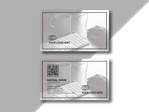 Corporate & Minimal Business Card in Business Card Templates - product preview 2