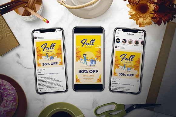 Fall Sale Flyer Set in Flyer Templates - product preview 1
