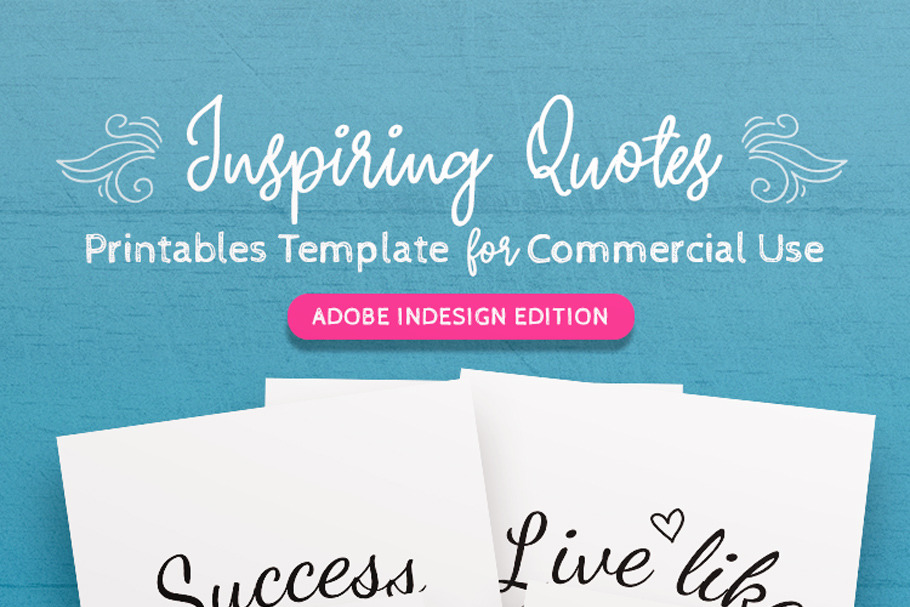 Inspiring Quotes Printables Template in Templates - product preview 8