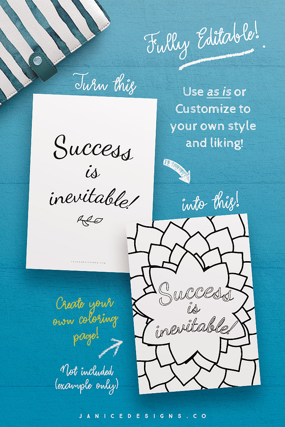 Inspiring Quotes Printables Template in Templates - product preview 2