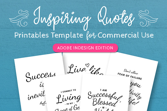 Inspiring Quotes Printables Template in Templates - product preview 6