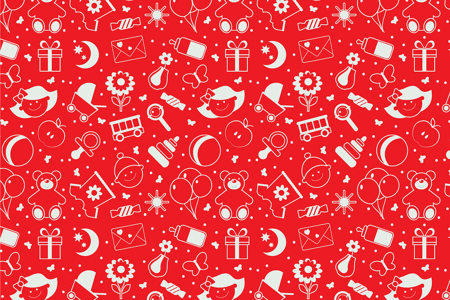 Seamless baby pattern in Patterns - product preview 8