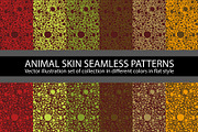 12 color circles animal skin Seamles