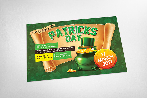 St. Patricks Day Party Flyer in Flyer Templates - product preview 2