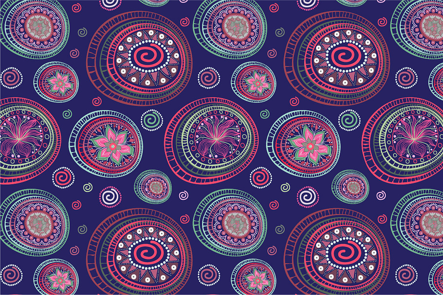 Seamless ethnic pattern in Patterns - product preview 8