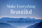 Didonesque Display Font Duo