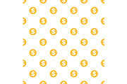 Dollar Seamless Pattern, Gold Coins