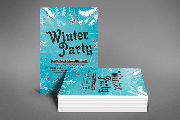 Winter Party Flyer in Flyer Templates - product preview 2