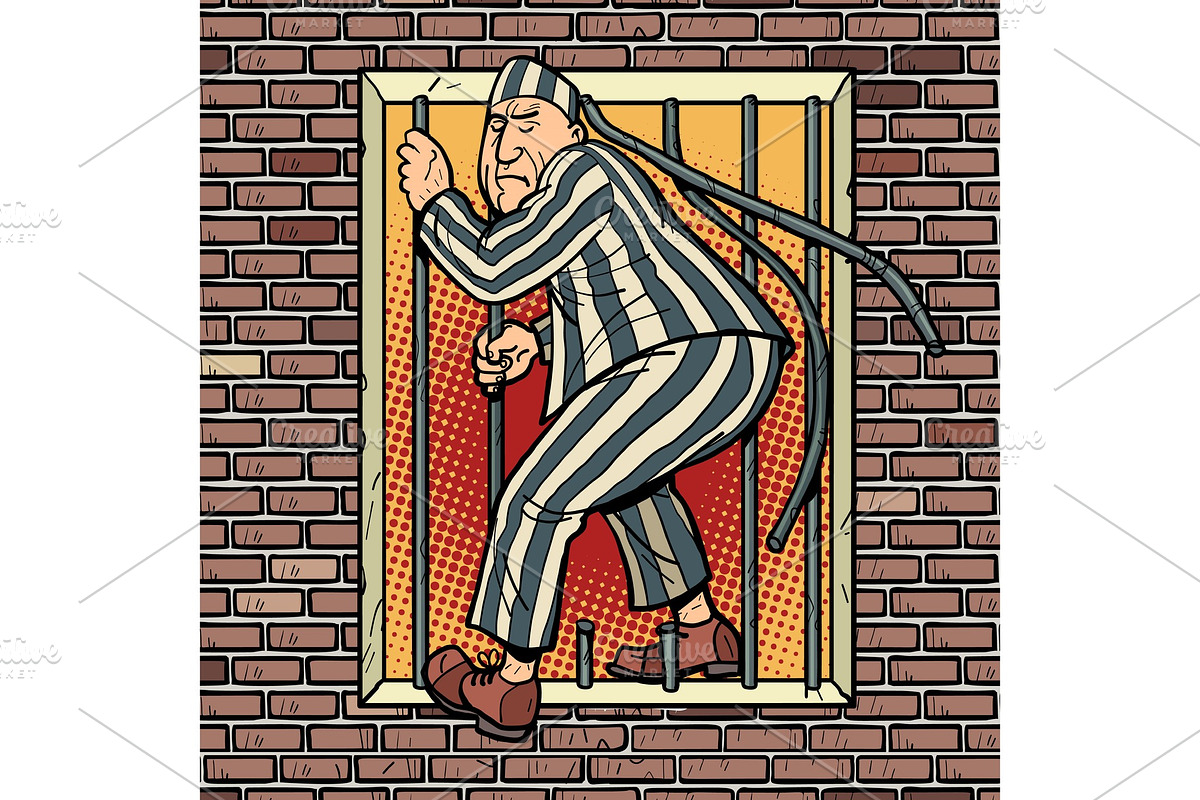 A prisoner escapes from prison in Illustrations - product preview 8
