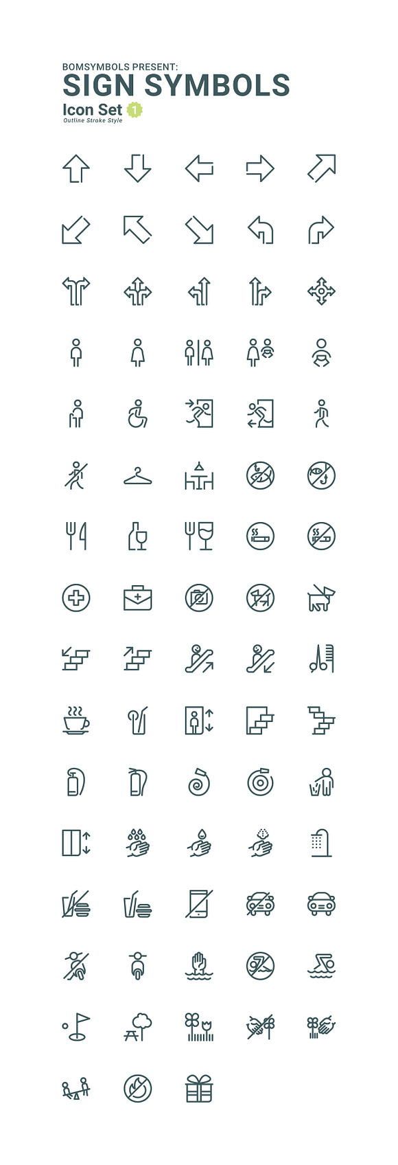 BomSymbols Outline Big Pack in Contact Icons - product preview 11