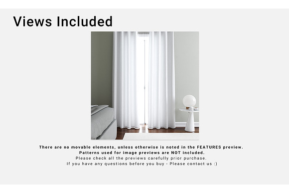 Curtains Mockup Set in Product Mockups - product preview 1