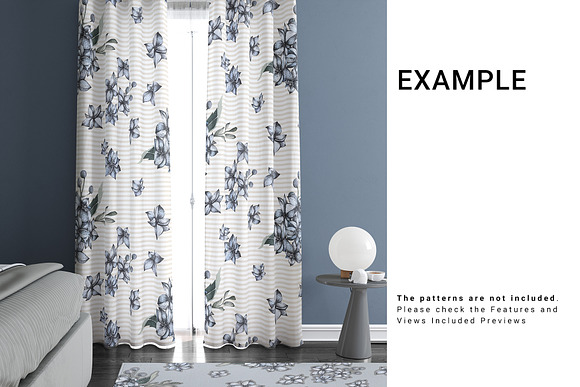 Curtains Mockup Set in Product Mockups - product preview 4