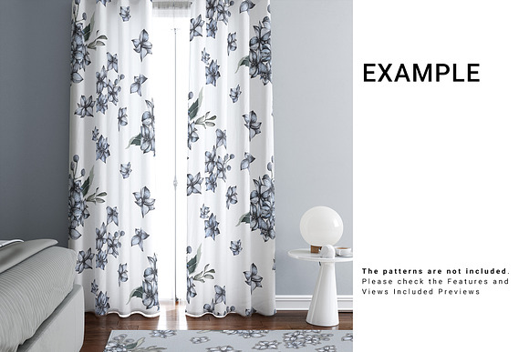 Curtains Mockup Set in Product Mockups - product preview 5
