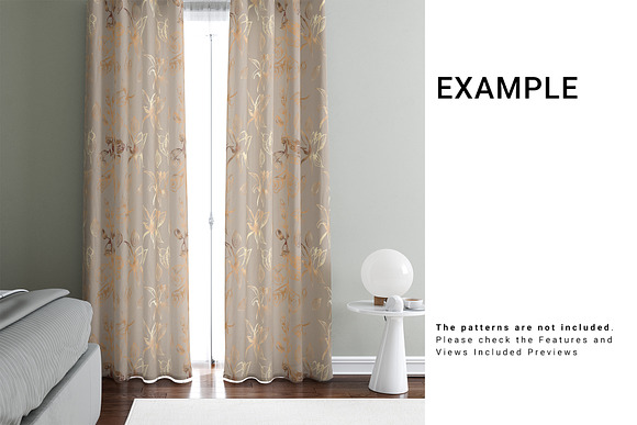 Curtains Mockup Set in Product Mockups - product preview 8