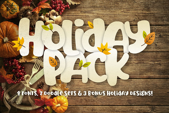 Holiday Font Pack in Display Fonts - product preview 10
