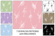 Ballerinas Seamless Pattern