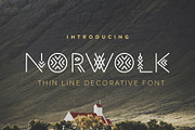 Norwolk - Thin Line Decorative Font