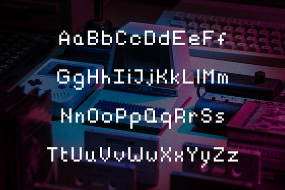 Alpharush - Retro Game Font in Retro Fonts - product preview 1