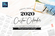 2020 Fully Editable Calendar Kit