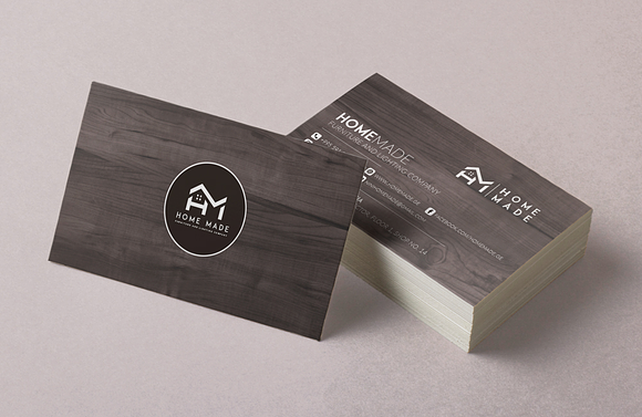 Wooden Business Card in Business Card Templates - product preview 4