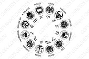Astrological zodiac horoscope star