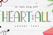 Heart and all Vector Font