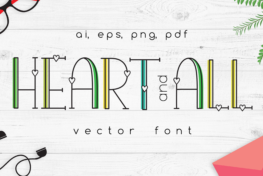 Heart and all Vector Font in Symbol Fonts - product preview 8