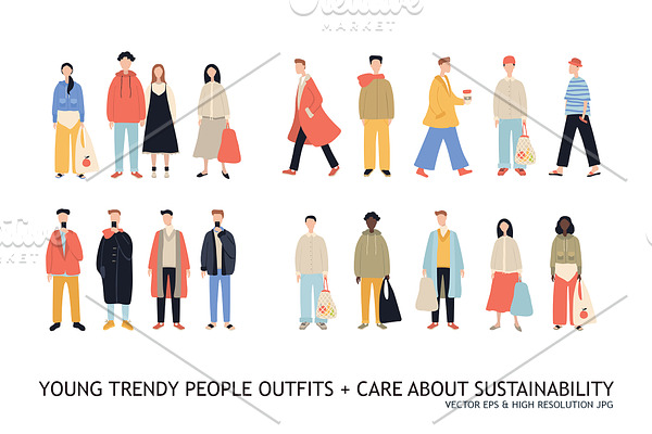 Young people ootd Sustainability set