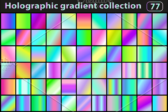 Holographic gradient collection in Add-Ons - product preview 1