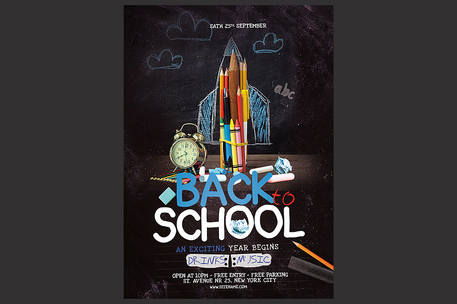 Back to School Flyer in Flyer Templates - product preview 8