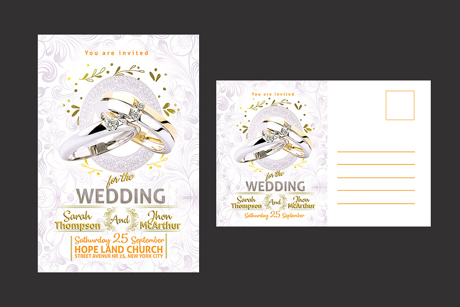 Wedding Invitation in Invitation Templates - product preview 8