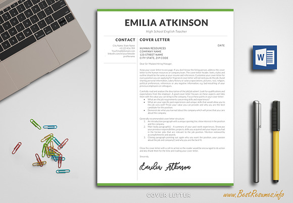 Professional Resume Word / CV Word in Resume Templates - product preview 3