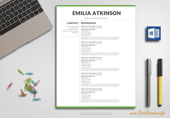 Professional Resume Word / CV Word in Resume Templates - product preview 4