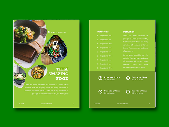 Recipe Book - Cookbook Template in Brochure Templates - product preview 6