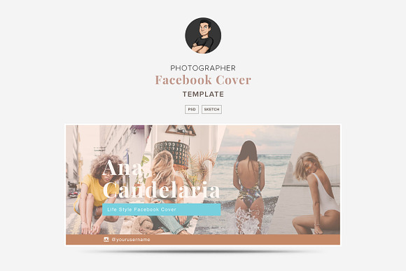 Facebook Cover Template 10 in Facebook Templates - product preview 1