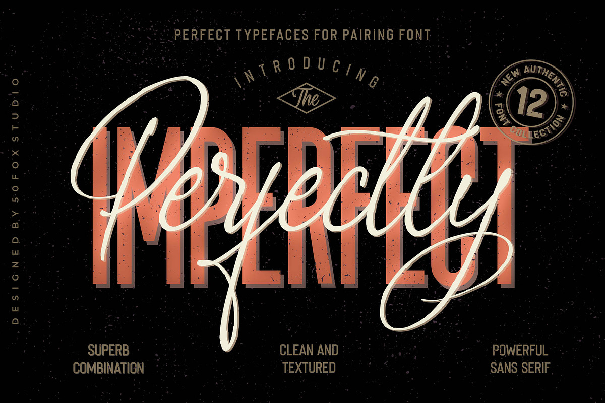 Perfectly Imperfect Collection in Display Fonts - product preview 8