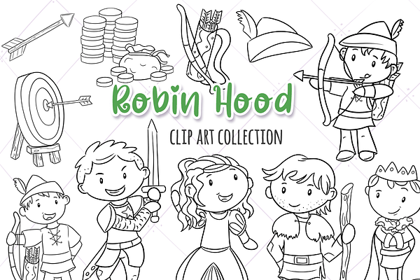 Robin Hood Digital Stamps