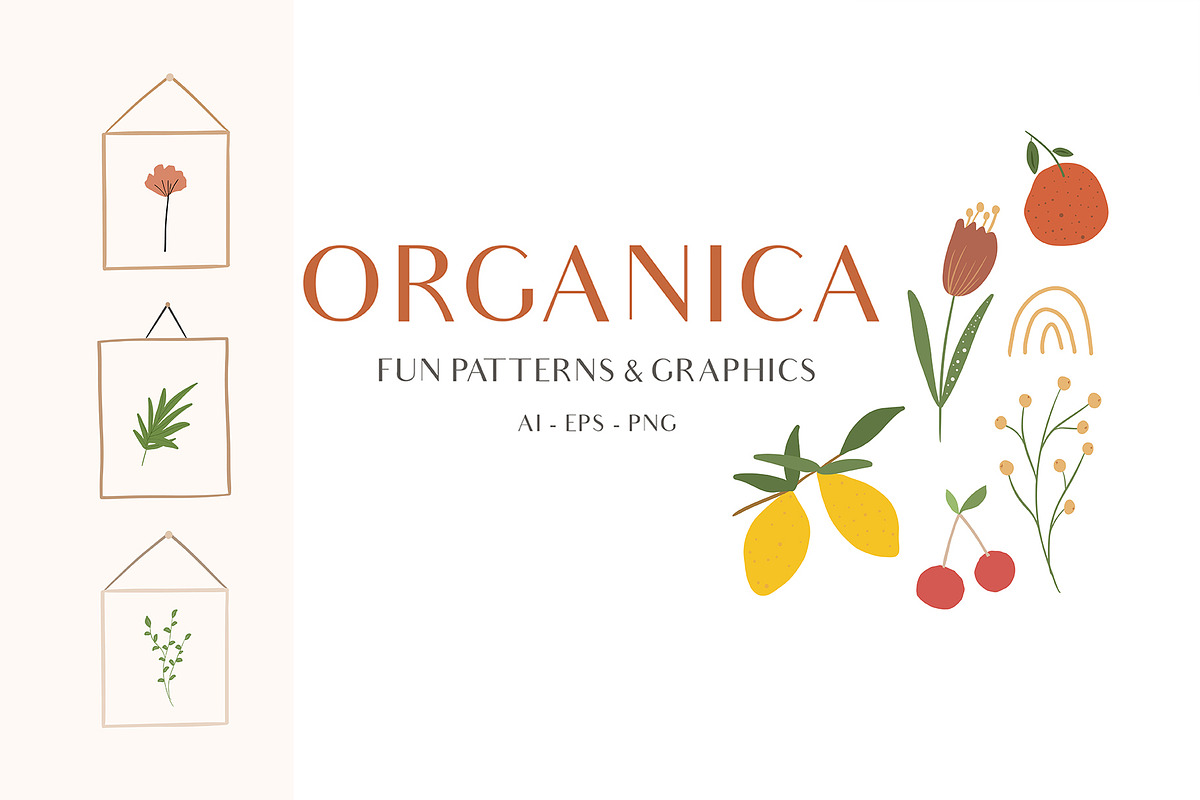 Abstract Shapes & Fun Fruits in Patterns - product preview 8