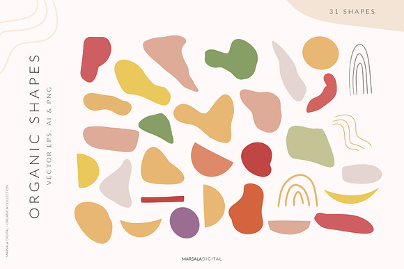 Abstract Shapes & Fun Fruits in Patterns - product preview 6