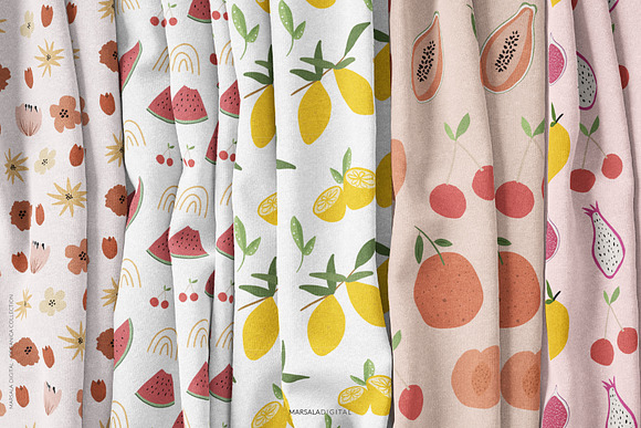 Abstract Shapes & Fun Fruits in Patterns - product preview 8