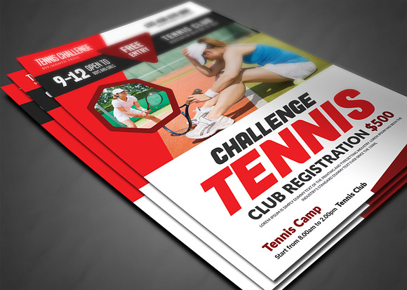 Tennis Flyer in Flyer Templates - product preview 2