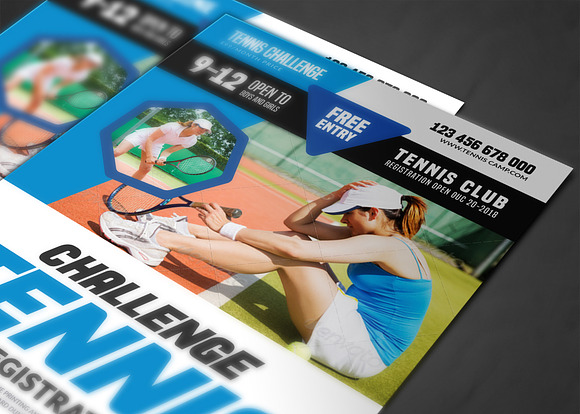 Tennis Flyer in Flyer Templates - product preview 3