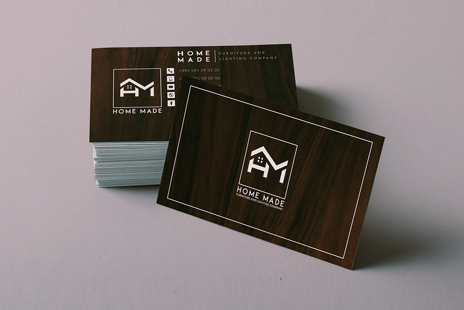 Wooden Business Card in Business Card Templates - product preview 8
