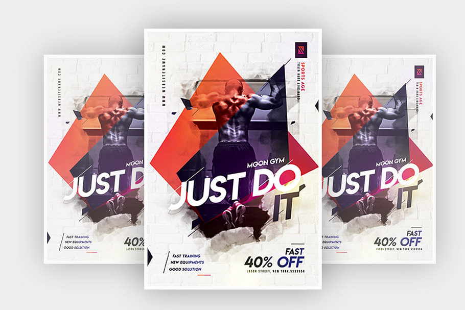 JUST DO IT FLYER in Invitation Templates - product preview 8