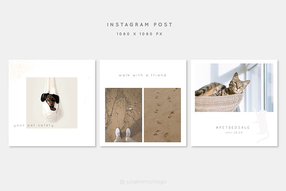 Instagram Post & Stories. Pets in Instagram Templates - product preview 2
