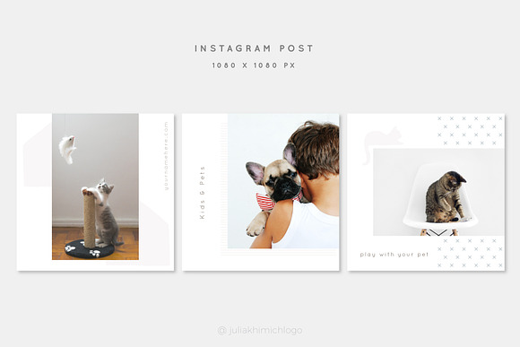 Instagram Post & Stories. Pets in Instagram Templates - product preview 6